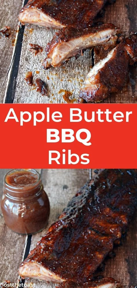 BBQ is a favorite summer food for lots of people! Here I'll show you how to make me apple butter ribs! Click here for the recipe! Glazed Ribs, Gluten Free Bbq, Rib Sauce, Ultimate Backyard, Bbq Ribs, Barbecue Recipes, Rib Recipes, Apple Butter, Copycat Recipe