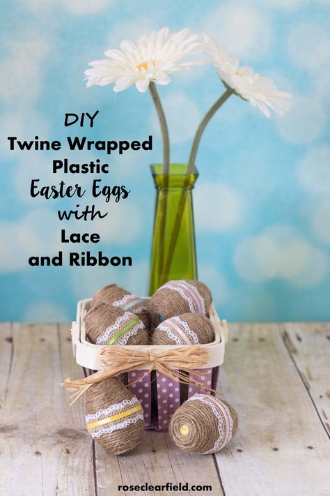 Twine Diy, Plastic Easter Eggs, Diy Crafts For Adults, Pastel Decor, Easter Holiday, Halloween Diy Crafts, Diy Trends, Fun Easy Crafts, Diy Crafts For Home Decor