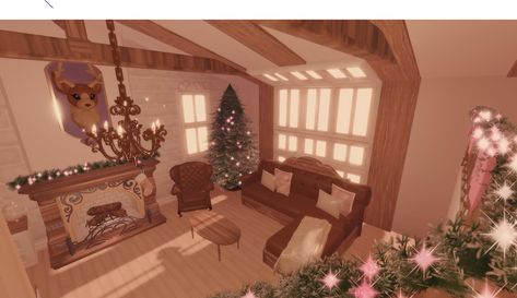 Christmas Decal Id Royale High, Royale High Dorm Outside, Royale High Dorm Hacks, Rh Room Ideas, Rh Dorm Layout, Royale High Dorm Ideas Layout, Royale High Christmas, Royale High Dorm Ideas, Doorm Room Ideas