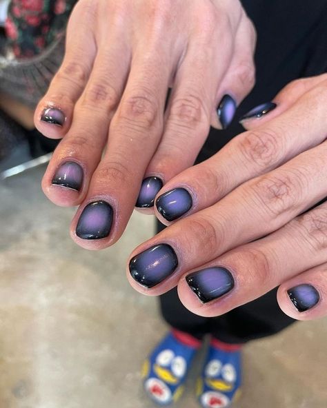 Mens Nails, Punk Nails, Hard Nails, Grunge Nails, Pretty Gel Nails, Nails Polish, Dark Nails, April 6, Minimalist Nails