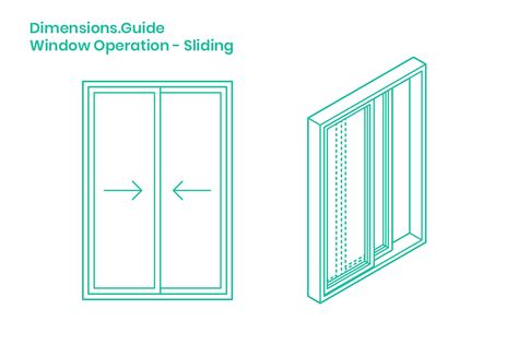 Sliding windows have two or more sashes that slide horizontally. Double-sliding windows allow for both sashes to slide, while the single-sliding option only allows for one sash to slide while the other remains fixed. An advantage to slider windows is their ability to adjust ventilation from being totally open (50% max) to reducing air flow to a small opening. Slider Windows, Window Sketch, Types Of Windows, Horizontal Sliding Windows, Window Structure, 3d Autocad, Autocad Revit, Slider Window, Window Dimensions