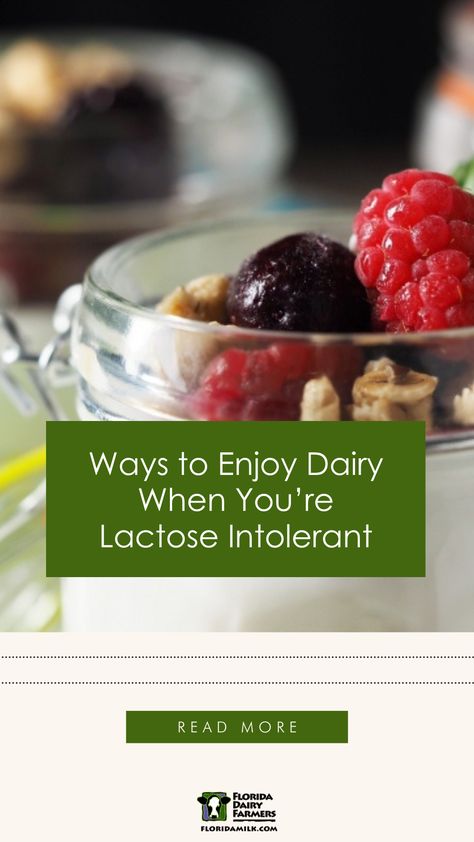 You don’t have to give up your favorite dairy foods like ice cream, cheese, and milk if you’re lactose intolerant. Oftentimes you can still enjoy delicious nutrient-rich dairy. Use these tips to help you keep delicious nutritious dairy in your diet. Check out the tips here! lactose intolerant diet, lactose intolerant, lactose intolerant recipes, lactose intolerant desserts, lactose free recipes Lactose Intolerant Diet, Lactose Intolerant Recipes, Dairy Foods, Lactose Free Recipes, Lactose Free Milk, Lactose Intolerance, Lactose Intolerant, Food Sensitivities, No Dairy Recipes