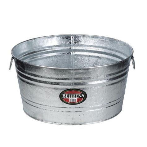 Round Tub, Galvanized Wash Tub, Party Tub, Goldfish Pond, Outdoor Trash Cans, Galvanized Tub, Galvanized Buckets, Beverage Tub, Steel Tub