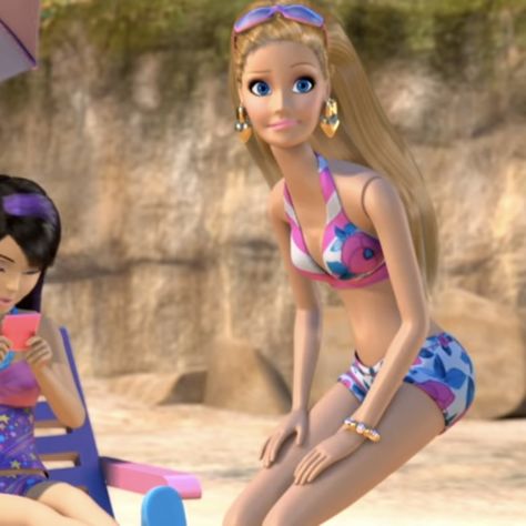 Barbie Vacation, Barbie Films, Meme Base, Barbie Memes, House Barbie, Barbie Swimsuit, Barbie Cartoon, Barbie Life, Barbie Princess