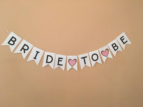 Bride To Be Banner! Perfect for bridal showers and bachelorette parties. Bride To Be Banner, Party Essentials, Bachelorette Parties, Bride To Be, Bridal Showers, Bachelorette Party, Banners, Bridal Shower, Wedding Party