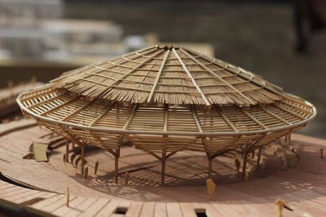 Bamboo House Design, Concept Models Architecture, Resort Architecture, Bamboo Architecture, Pavilion Design, Arch Model, Architecture Design Sketch, Architecture Model Making, Architecture Concept Drawings