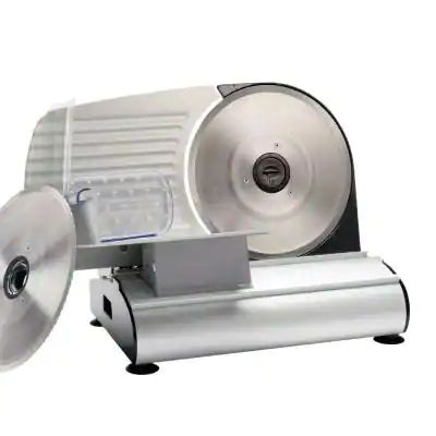 Mighty Bite 200 W SIlver Meat Slicer Making Jerky, Meat Trays, Meat Slicer, Food Slicer, Meat Slicers, Straight Blade, Sliced Meat, Cut Resistant Gloves, Belt Drive