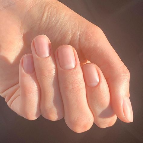 Perfect manicure by @harrietwestmoreland. Manifesting Nails, Natural Nails Short, Healthy Natural Nails, Nail Natural, Natural Nails Manicure, Long Natural Nails, Natural Manicure, Natural Nail Care, Festive Nail Art