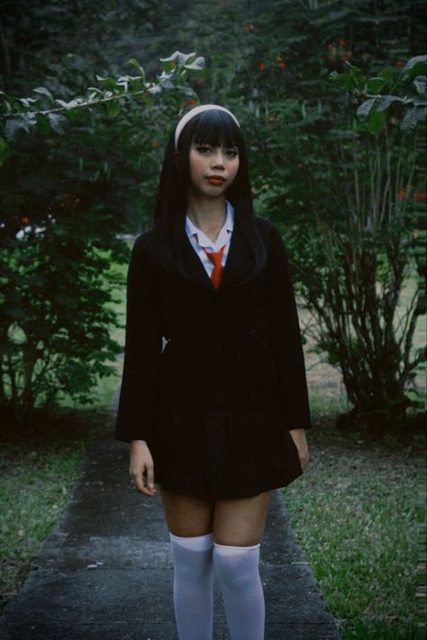 tomie junji ito Junji Ito Outfit Ideas, Tomie Junji Ito Halloween Costume, Tomie Junji Ito Costume, Tomie Junji Ito Cosplay Outfit, Tomi Cosplay, Junji Ito Clothes, Junji Ito Outfit, Tomie Halloween Costume, Tomie Cosplay Outfit