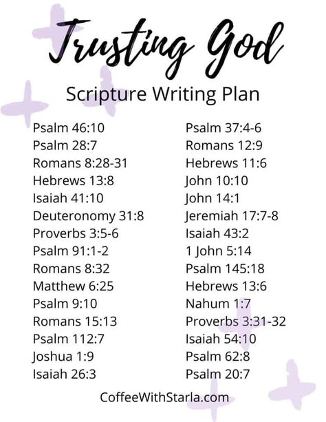 Bible Verses About Trusting God ~ Coffee With Starla Bible Verses About Trusting God, Verses About Trusting God, Scripture Plans, Verses About Trust, Scripture Writing Plan, Plan Journal, Ecclesiastes 3 11, Godly Wisdom, Scripture Writing Plans