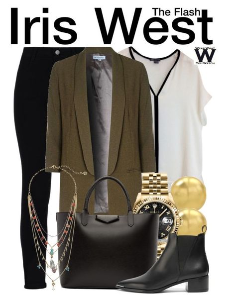 "The Flash" by wearwhatyouwatch ❤ liked on Polyvore featuring Vince, STELLA McCARTNEY, Alice & You, Rolex, Givenchy, Acne Studios, Betsey Johnson, television and wearwhatyouwatch Iris West Allen Outfits, The Flash Iris, Edgy Teen Fashion, Work Closet, Young Professional Outfits, Candice Patton, Zendaya Outfits, Iris West, Career Outfits