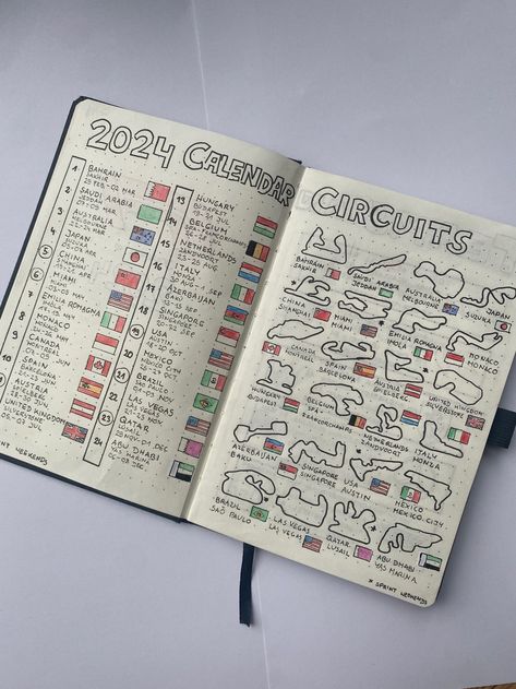 #F1JOURNAL #journal #f1 #2024season #2024seasonf1 #formula1 #journali... | TikTok F1 Journal, F1 2024, Bulletin Journal, Bullet Journal Ideas Templates, Journal Inspiration Writing, Bulletin Journal Ideas, Commonplace Book, Diary Ideas, Cadeau Photo