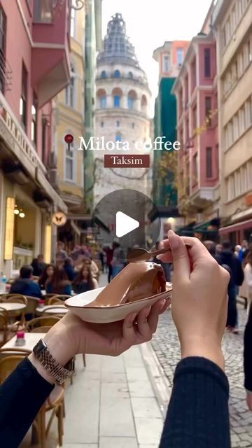 Istanbul 🇹🇷 Turkey | Food | Hotels | Tips on Instagram: "POV: You’re finally tasting the iconic San Sebastian cheesecake by the Galata Tower 🍰

Share this culinary gem with fellow foodies! 💖

🎥 @discoverwithrania
📍 Milota Coffee, Taksim Istanbul" Istanbul Turkey Food, Taksim Istanbul, San Sebastian Cheesecake, Turkey Food, San Sebastian, Istanbul Turkey, Turkey Recipes, Istanbul, Cheesecake