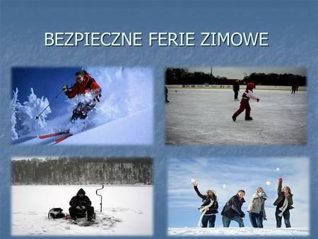 BEZPIECZNE FERIE ZIMOWE> Video Online