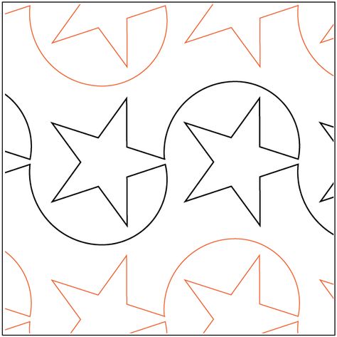 Paper Star Template, Quilting Stars, Stars Quilt Pattern, Hand Quilting Patterns, Free Motion Designs, Stars Quilt, Quilting Stencils, Long Arm Quilting Machine, Star Template