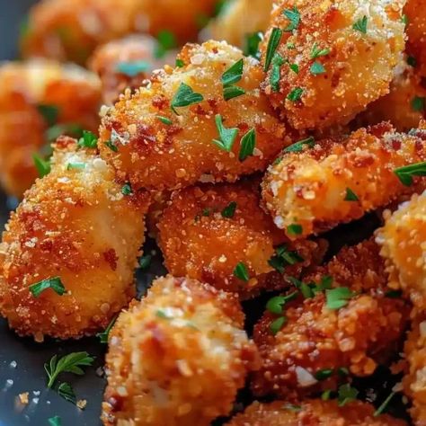 Garlic Parmesan Chicken Bites - Better Homebase Garlic Parmesan Bites, Chicken Nuggets Parmesan, Parmesan Chicken Fingers, Creamy Chicken Bites, Garlic Parmesan Chicken Bites, Garlic Parmesan Chicken Nuggets, Garlic Chicken Bites, Parmesan Chicken Bites, Dominos Garlic Parmesan Bites