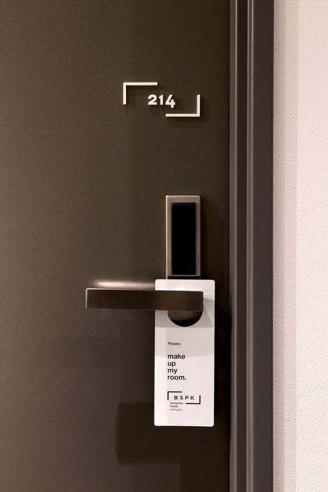 artless Inc. | news and portfolio Hotel Numbers Design, Hotel Room Number Design, Hotel Room Number Signage, Room Number Design, Room Number Signage, Hotel Graphic Design, Hotel Doors Design, Hotel Room Number, Art Curation