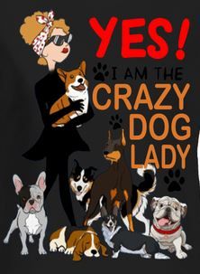 -This funny Yes I Am The Crazy Dog Lady graphic design is great for dog loving women, girls and mothers. Do you love dogs? Then this is for you. -Yes I Am The Crazy Dog Lady T-Shirt makes a perfect, cool, ideal family gift idea for mom, sister, daughter, aunt for Mother's Day, Thanksgiving, Birthday or Christmas. Crazy Dog Lady Quotes, Ideal Family, Gift Idea For Mom, Word Form, Crazy Dog Lady, Dog Lady, Mad Dog, Crazy Dog, Birthday Woman