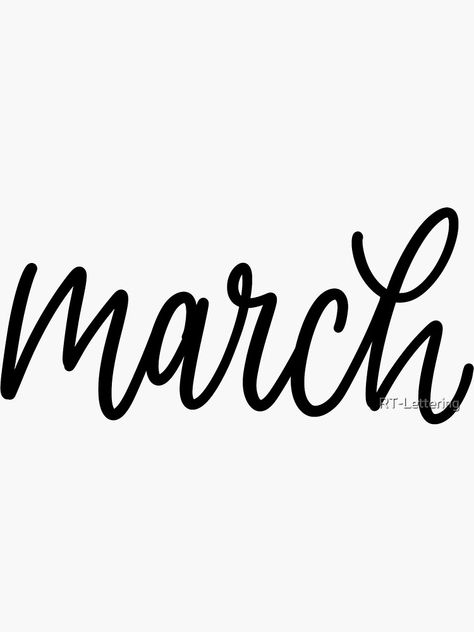 Month Widget, March Font, March Lettering, Monoline Lettering, Bday Gift, Portrait Photography Poses, March 2024, Text Fonts, 8th Of March