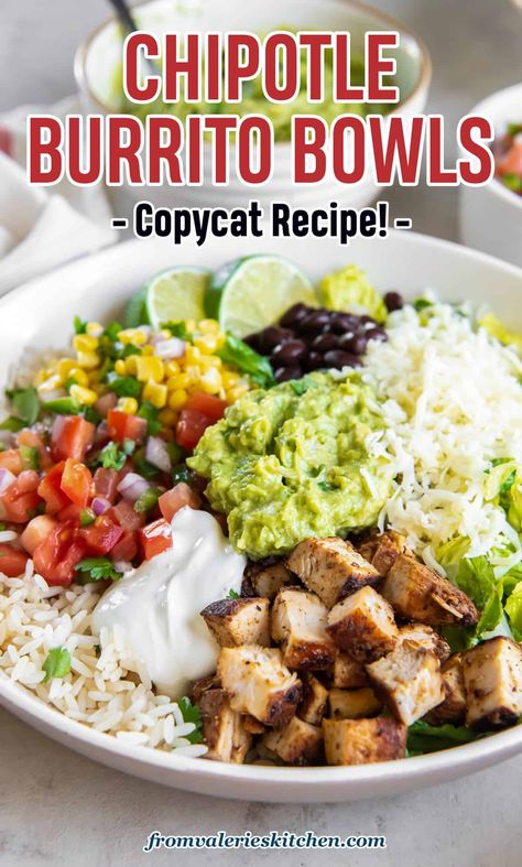 Burritos Chipotle, Yum Bowls, Goals 2025, Chipotle Burrito Bowl, Chipotle Recipes, Restaurant Recipes Famous, Chipotle Burrito, Winter Dinners, Bowl Meals