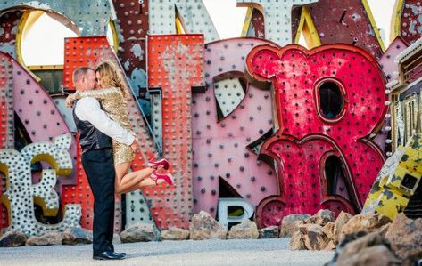 Las Vegas Wedding styling Neon Museum Las Vegas, Museums In Las Vegas, Groom Pose, Neon Museum, Anniversary Photoshoot, Wedding Vows Renewal, Las Vegas Elopement, Photo Fun, Downtown Las Vegas