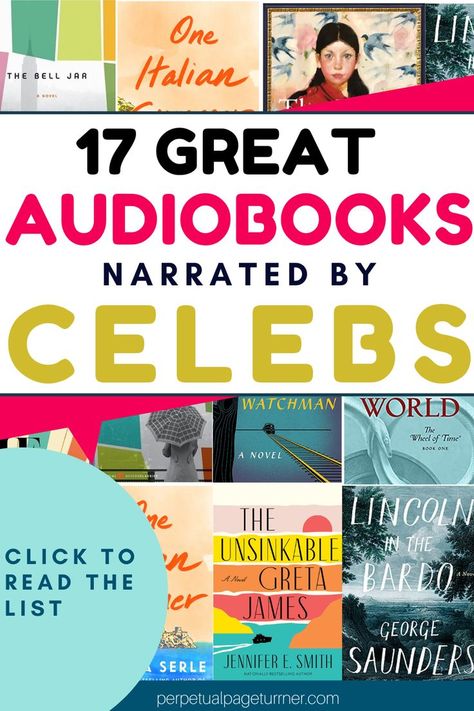 collage of book covers with text overlay that says "17 great audiobooks narrated by celebs" Famous Actors And Actresses, Celebrities Reading, Feel Good Books, Book Club Reads, Best Audiobooks, Tatiana Maslany, Maggie Gyllenhaal, Books You Should Read, Lauren Graham