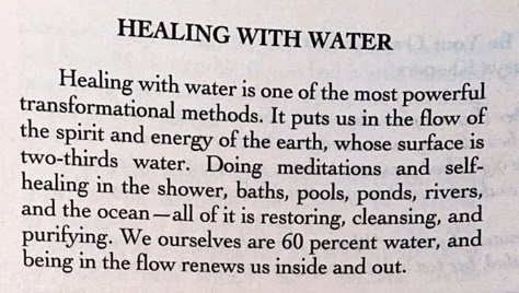 Healing with water Energy Healing Spirituality, Motivational Quotes For Students, Spirituality Energy, Mind Body Soul, New Energy, Self Healing, Spiritual Healing, Self Improvement Tips, Spiritual Awakening