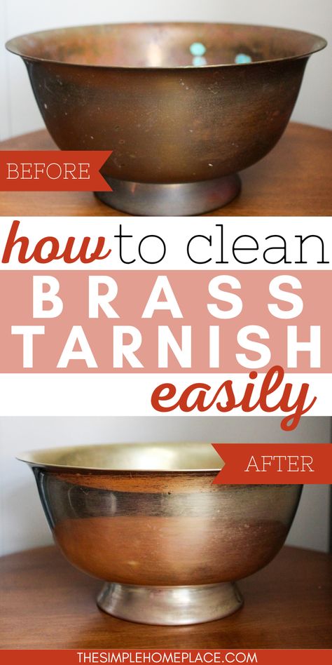 tarnished brass bowl before and after removing tarnish and cleaning Metal Cleaner Diy, Brass Cleaner Diy Homemade, Polishing Brass Diy, Cleaning Old Brass Hardware, Clean Brass Diy, Brass Planters Ideas, How To Clean Bronze, Best Brass Cleaner, Polish Brass Diy