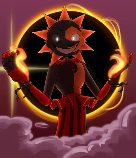 Hope you enjoyed the Eclipse! Blood Moon Eclipse, Eclipses Art, Sun And Moon Drawings, Moon Eclipse, Moon Drawing, Fnaf Memes, The Eclipse, Fnaf Characters, Lunar Eclipse