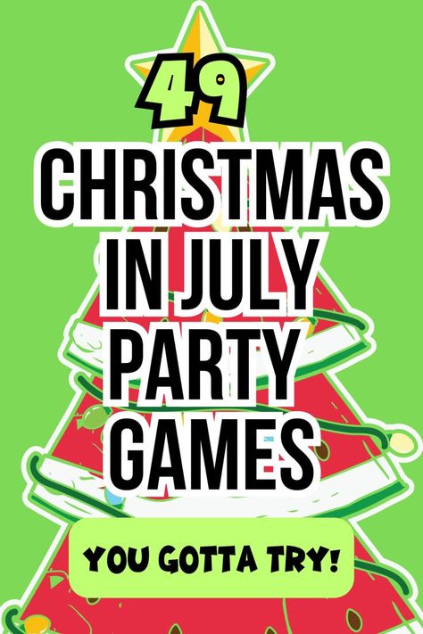 Need fun game ideas for a July Christmas party theme? We have 49 SUPER FUN holiday games that are just as fun for your summer Christmas party! Great group games for kids, teen games, and fun games for adults for this party theme! #christmasinjuly #summerparty #summergames Games For The Holidays, Christmas Games Ideas, Holiday Charades, Work Christmas Party Games, Best Family Games, Games Ideas For Adults, Fun Games For Adults, Christmas Party Games For Adults, Christmas In July Party