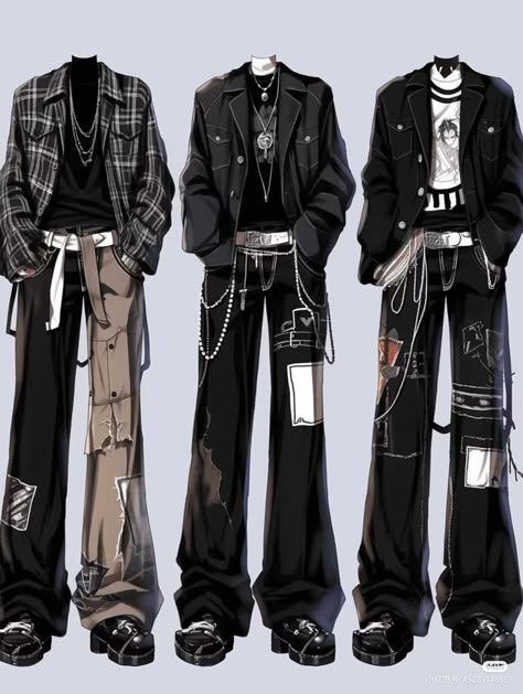 Anime Guy Outfits, Anime Boy Outfits, Guy Outfits Casual, Tech Outfit, Character Fashion, Clothing Design Sketches, Fashion Drawing Dresses, Dress Design Sketches, Fashion Illustration Dresses