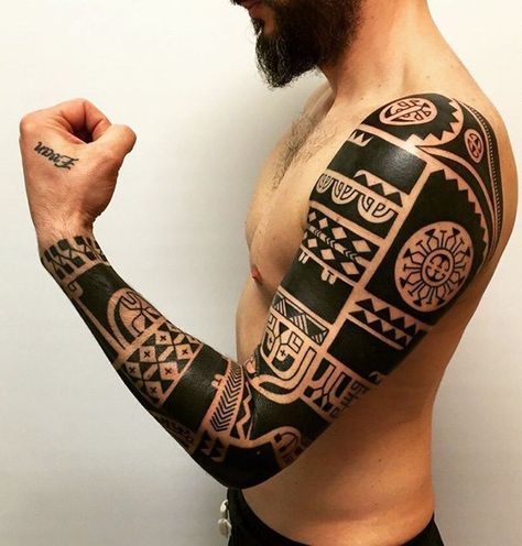 Maori Arm Tattoo Design Ben Volt Tattoo, Marquesan Tattoo, Stammestattoo Designs, Tato Maori, Maori Tattoos, Polynesian Tattoo Designs, Marquesan Tattoos, Maori Tattoo Designs, Samoan Tattoo