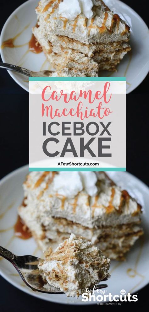 Fabulous Desserts, Icebox Cake Recipes, Layered Dessert, Baked Caramel, Cookie Cookbook, Thrifty Thursday, Layered Desserts, Caramel Topping, Caramel Macchiato