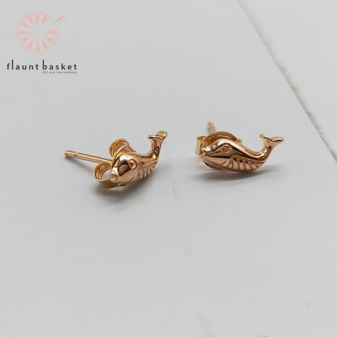 Fish Earrings, One Day At A Time, Earrings Studs, Stud Earrings For Women, Silver Stud Earrings, Fish Design, Silver Earrings Studs, Silver Studs, Earrings Jewelry