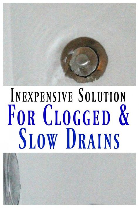 Easy and inexpensive solution to fix your clogged and slow drains. A cheap plastic tool that saves you the cost of a plumber! Use on your bathroom sink drains, tub and shower drains. Save the cost of a plumber and no harsh chemicals. Clogged Sink Bathroom, Drain Unclogger, Slow Drain, Bathroom Renovation Cost, Clogged Drains, Unclog Drain, Retro Revival, Bathroom Drain, Plumbing Drains