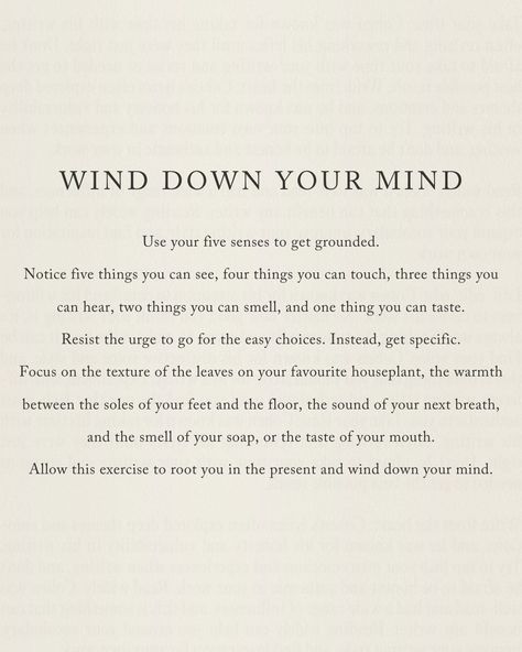 It's essential to find moments to ground yourself and unwind. Try this simple yet powerful exercise to reconnect with the present moment and close off your day. 🙏🏼 #presentmoment #grounding #mindset #winddown #innerpeace #peaceful #mindset #calm #advice #wellness #holisticwellness Quotes About Grounding, Grounding Quotes, Grounded Quotes, Grounding Yourself, Free Your Soul, Grounding Exercises, Quiet Mind, Ground Yourself, Energy Healing Spirituality