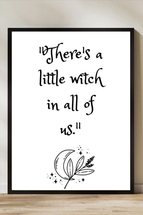 Witchy Halloween Decor, Practical Magic Quotes, Practical Magic Movie, Halloween Gallery Wall, Movie Quote Prints, Practical Magic House, Film Decor, Movie Quotes Inspirational, Gallery Wall Art Prints