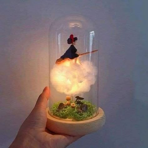 Dome Lamp, Kiki's Delivery Service, Apollo Box, Diy Crafts To Do, Hayao Miyazaki, Cute Room Decor, Accent Lighting, Glass Dome, Miyazaki