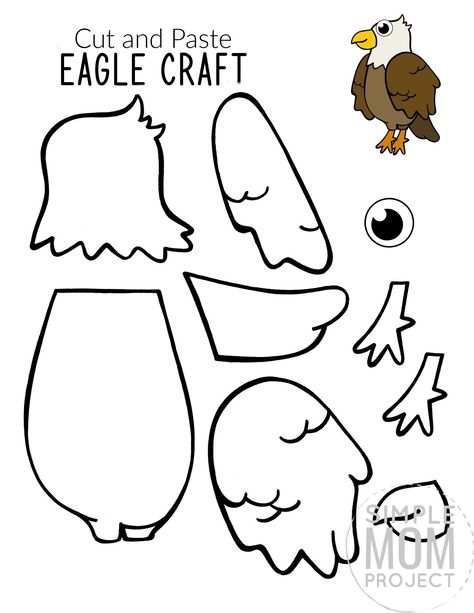 Experience the fun of watching your kids create this easy cut & paste Eagle craft. With free printable Eagle templates, here’s the ideal opportunity for your kids to celebrate this beautiful American bird while learning the letter E! Whether as a preschool art project or a home family craft session, this Eagle craft can be proudly displayed as a wall or fridge decoration.Your free Eagle craft is ready to be downloaded today! #Eaglecrafts #Eaglecrafttemplates Bald Eagle Craft, Letter E Craft, Sunday School Worksheets, Eagle Craft, Eagle Project, Preschool Art Projects, Bird Template, Toddler Art Projects, Homeschool Crafts