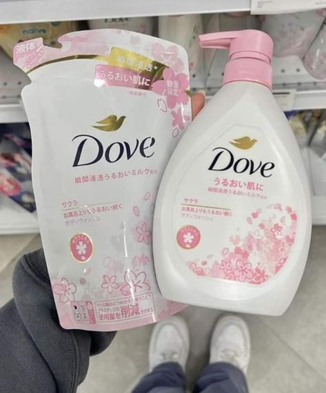 Pink Dove Body Wash, Pink Bath Products, Pink Soap Aesthetic, Japanese Body Lotion, Japanese Body Wash, Body Soap Aesthetic, Japanese Body Care Products, Pink Dove Soap, Japanese Body Care