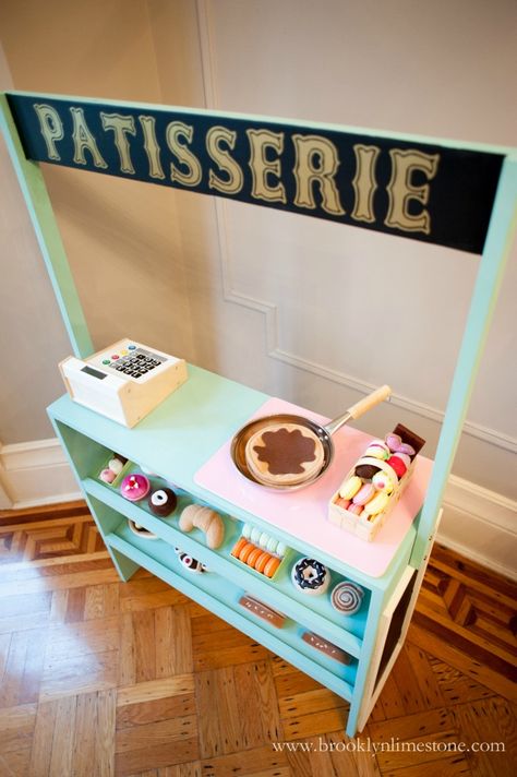 kids play patisserie free plans Diy Kids Play, Kids Play Store, Kids Pretend Play, Furniture Ads, Play Shop, Play Spaces, Kids Playhouse, Free Plans, Toy Rooms