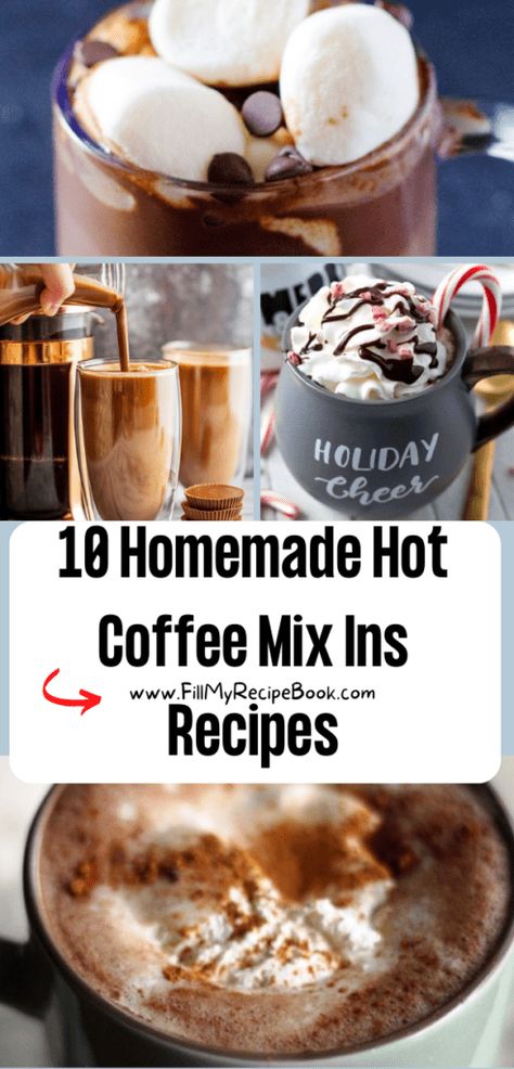 Diy Cappuccino Mix Instant Coffee, Hot Mocha Coffee Recipe, Coffee Add Ins, Coffee Mix Recipes, Hot Drink Mixes, Homemade Mocha Coffee, Mocha Mix Recipe, Cappuccino Mix Recipe, Cafe Mocha Recipe