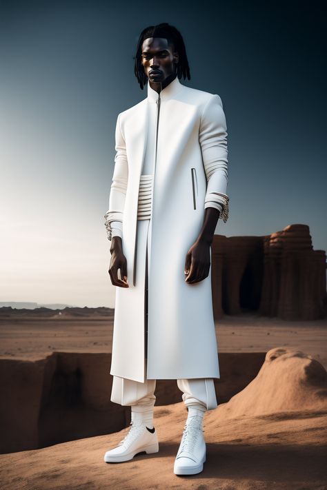 Lexica - Image similarity search results Mens Futuristic Clothing, Mens Futuristic Outfit, Futuristic Man Fashion, All White Futuristic Outfit, Full White Outfit Men, Futuristic Design Fashion, Futureristic Fashion, Sci Fi Fashion Futuristic, Futurism Outfit