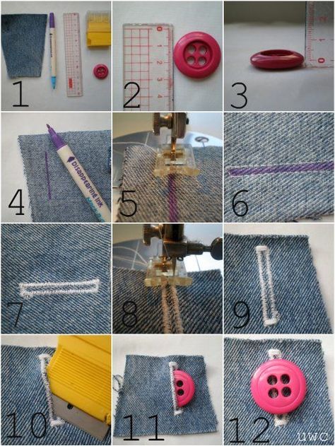 Until Wednesday Calls: How To - Manual Machine Buttonholes Sewing Button Holes With Machine, How To Make A Button Hole, How To Make Button Holes, How To Sew Button Holes, Sew Button Hole, Sewing Button Holes, Buttonhole Tutorial, Sewing Machine Feet Guide, Ms Frizzle