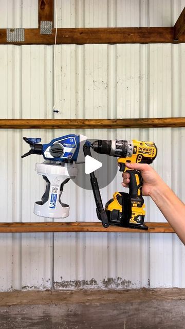 Brad Rodriguez on Instagram: "Have you seen the new TrueCoat 360 Cordless Connect from @gracohomeownersprayers ? It turns your regular old drill into a cordless paint sprayer! Gotta be honest, I was skeptical. But they sent me one and I tried it out and am very impressed. It laid down a great layer of paint with plenty of atomization even for this dark color. And at a fraction of the cost of a dedicated cordless paint sprayer I think this is going to find a home in a lot of workshops.  #gracopartner #paintsprayer #painting" Diy Paint Sprayer, Paint Sprayers Best, How To Use Paint Sprayer, How To Use A Paint Sprayer On Walls, How To Use An Airless Paint Sprayer, Paint Sprayer Reviews, Best Paint Sprayer, Dewalt Drill, Amazon Reviews