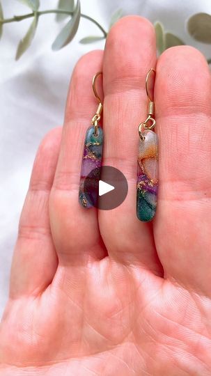 Purple Polymer Clay, Homemade Clay, Polymer Clay Jewellery, Leigh On Sea, Clay Things, Clay Jewellery, Polymer Clay Tutorial, Polymer Clay Creations, 1k Views