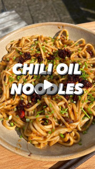 Joris | Vegan Recipes on Instagram: "Chili Oil Noodles
If you’re into quick (very quick even) weeknight meals then I’ve got just the recipe for you. These chili oil noodles are easy to make, spicy and packed full of your favorite flavors. And I mean; everybody loves noods. Especially when they’re quick. Here’s the recipe:

INGREDIENTS:
- 1 pack noodles
- 1 tbsp miso paste
- 1 tbsp dark soy sauce
- 1 tbsp maple syrup
- 2 tbsp rice vinegar
- 1 tsp chili crisp
- 2 tbsp water
- 1 shallot, minced
- 3 garlic cloves, minced

METHOD:
1. Cook the noodles according to package instructions. 
2. Meanwhile mix together all the ingredients for the sauce. 
3. Heat up some oil in a skillet and sauté the garlic & shallot for 30 seconds until fragrant. 
4. Add the sauce and the drained noodles. Toss and mix Butter Soy Sauce Noodles, Noodles With Chili Oil, Noodles With Chilli Oil, Chili Oil Garlic Noodles, Crispy Sesame Garlic Chili Oil Noodles, Chili Oil Noodles, Oil Noodles, Chili Crisp, Dark Soy Sauce