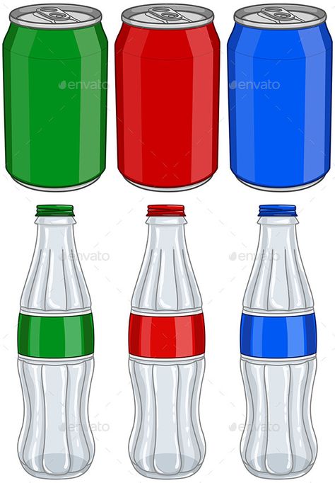 Food Coloring Pages, Mini Market, Floral Graphics, Food Pyramid, Soda Bottle, Aluminum Can, Soda Bottles, Beverage Packaging, Powerade Bottle