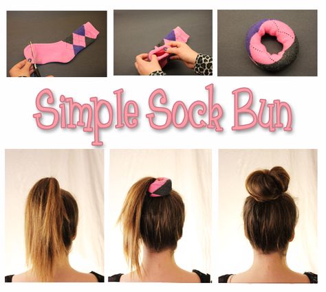 The Simple Sock Bun | beautybybrittaney How To Sock Bun, Diy Sock Bun, Braid My Own Hair, Sock Bun Tutorial, Sock Buns, Very Thick Hair, Sock Bun, How To Braid, Beauty Supply Store