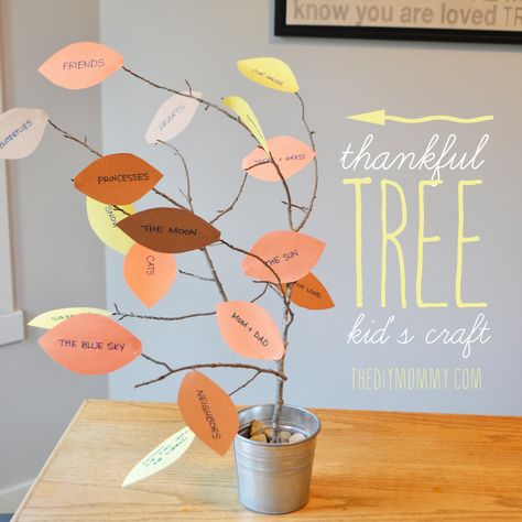 Make a Thankful Tree: A Thankgiving Kid’s Craft – Tip Tuesday – The DIY Mommy Thankful Crafts, Diy Thanksgiving Crafts, Gratitude Tree, Thanksgiving Crafts Preschool, Thanksgiving Tree, Thankful Tree, November Calendar, Kids Thanksgiving, Kids Fall Crafts